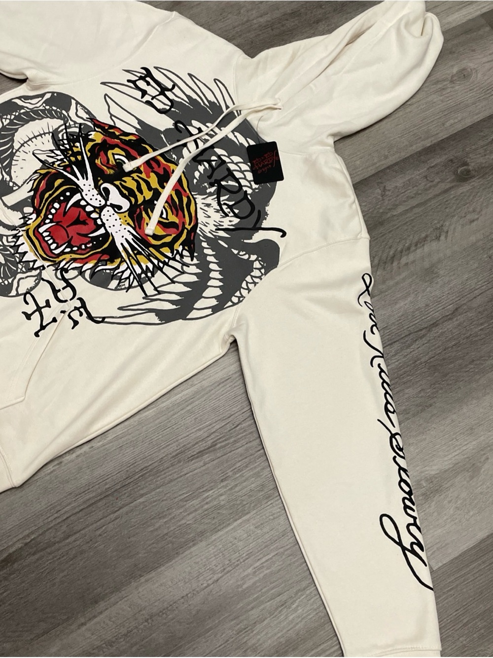 Ed Hardy Men's Hoodie Pullover, Size Large, New With Tags - Picture 3 of 5